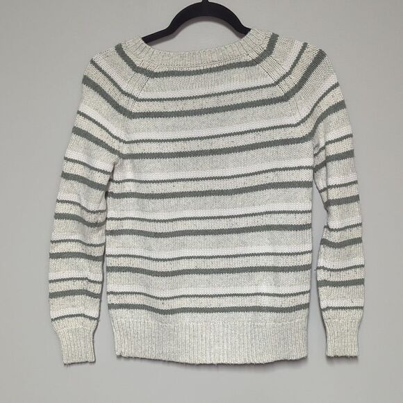 Banana Republic Cream Striped Sweater - Picture 4 of 6